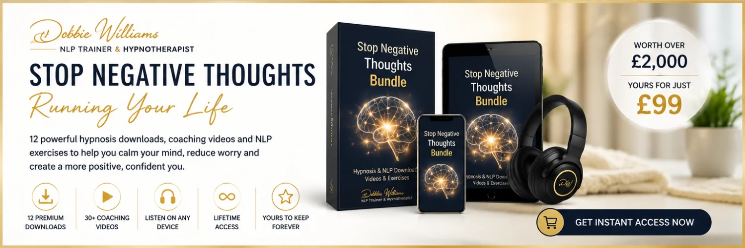 Stop negative thoughts bundle banner