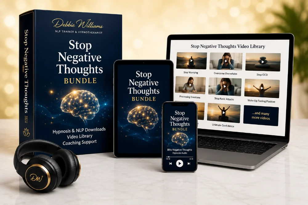 Stop negative thoughts bundle banner